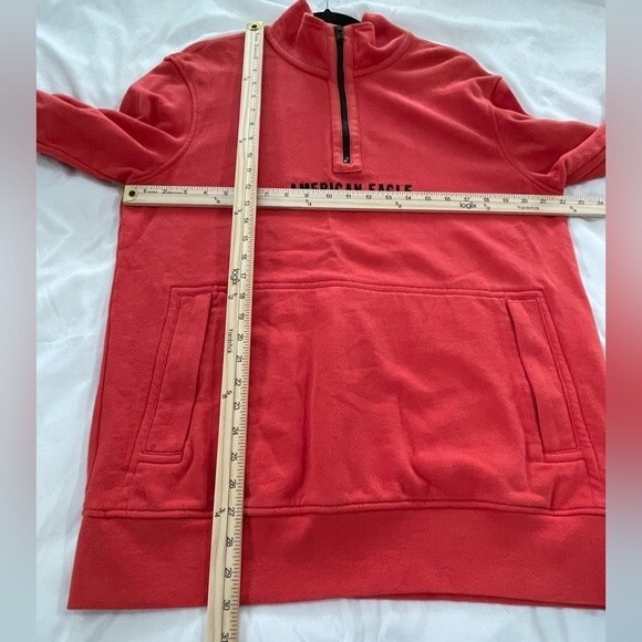 American Eagle Outfitters AE 1/4 Zip Sweatshirt Soze Medium Tall MT - Picture 4 of 7